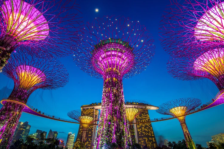 Night out at Marina Bay